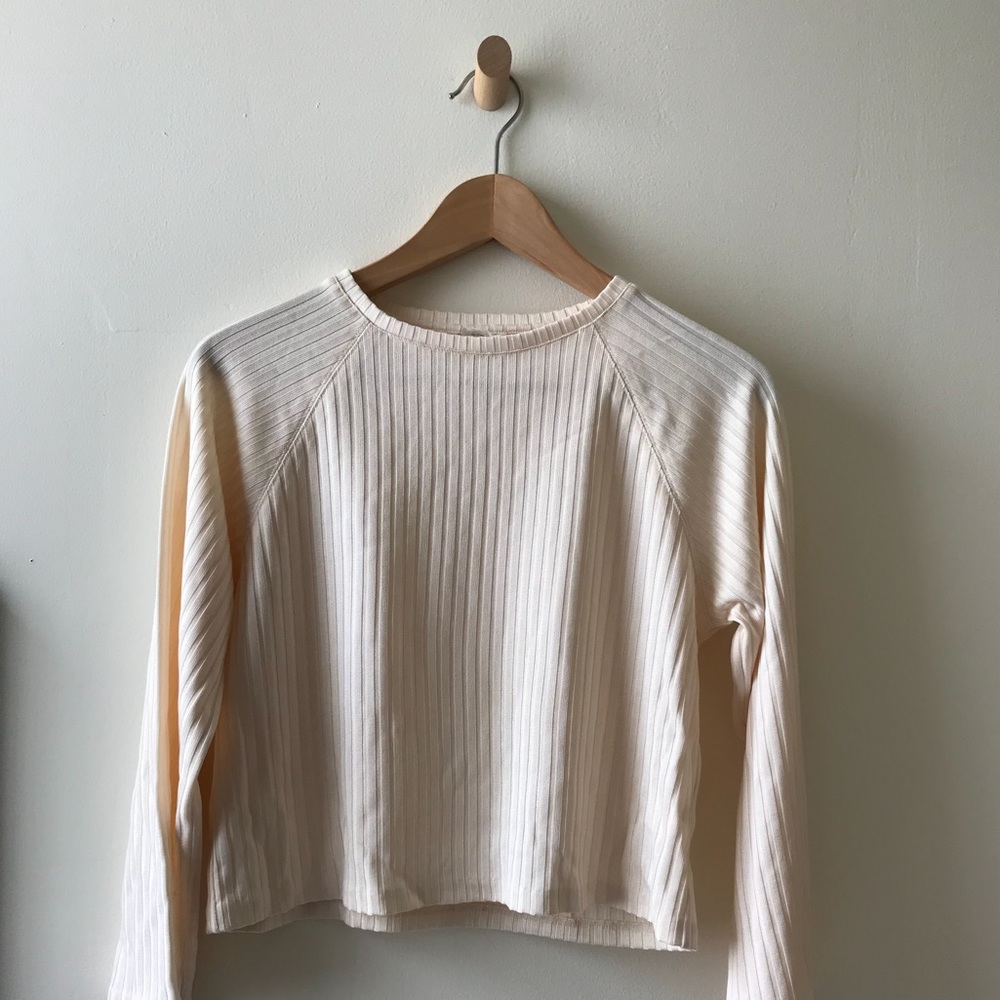 Club Monaco 3/4 length sleeve peach top